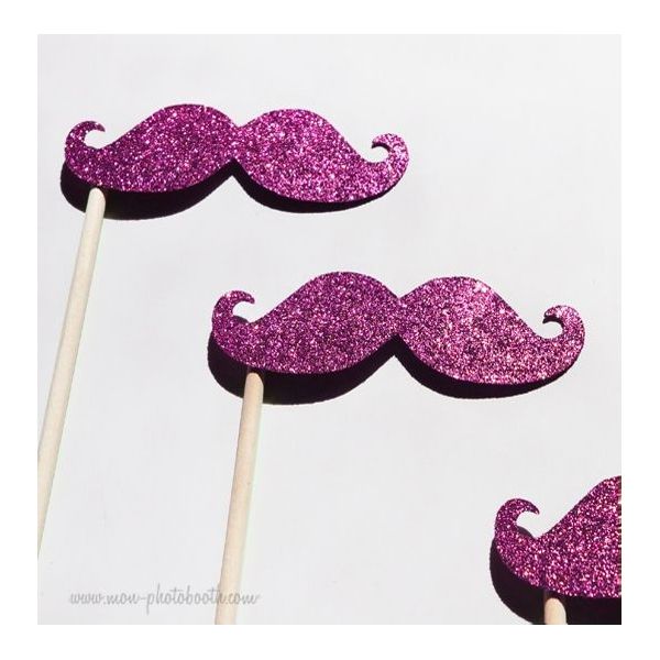 Lot de 3 Moustaches paillettes ,.