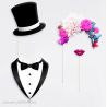 Couple de Mariés Photo Booth Accessoires