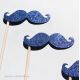 Lot de 3 Moustaches Paillettes Garçons Photobooth Accessoires