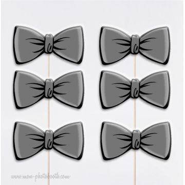 6 Noeuds Papillons Chic Photobooth Accessoires
