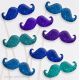 Lot de 8 Moustaches Dandy Paillettes Photobooth
