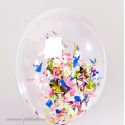 Ballon Transparent Cristal et Confettis 2
