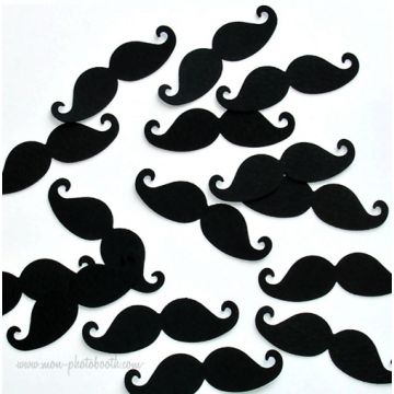 Maxi Party Confettis Moustaches (50 pièces)