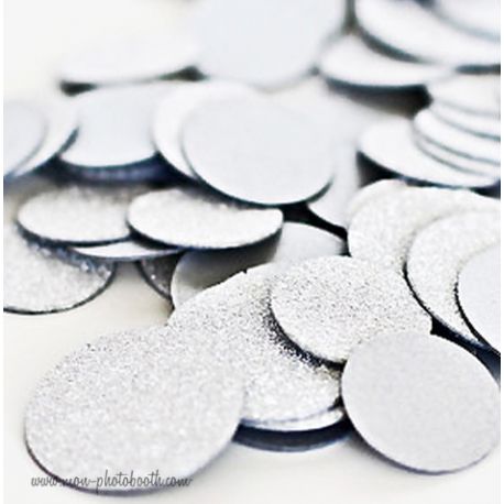 Party Confettis Tout en Paillettes Blanc (80 pièces)