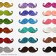 Maxi Lot de 18 Moustaches Photobooth à Paillettes