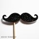 Une Moustache Paillettes Noire Photobooth Accessoire