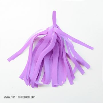 Pompon Franges Tassel - Lilas - Papier Soie pour Guirlande DIY