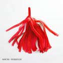 Pompon Franges Tassel - Rouge - Papier Soie pour Guirlande DIY