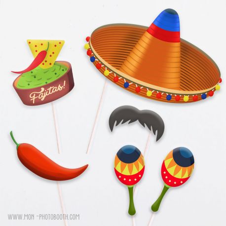 Cadre Photo Déco Jour Des Morts Mexicain - Carton épais 850g - À Assembler Soi-même - Pour Fête, Carnaval, école - Taille Environ 39x29,5 Cm