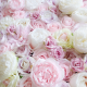 mur de fleurs mariage pastel 