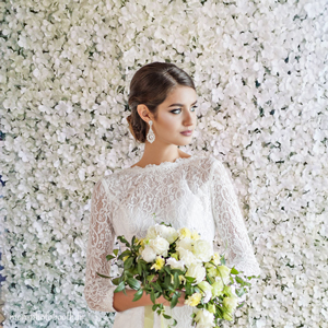 mur de fleurs mariage